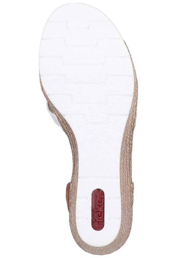Rieker Sandalen Lederimitat Braun - surf4shoes