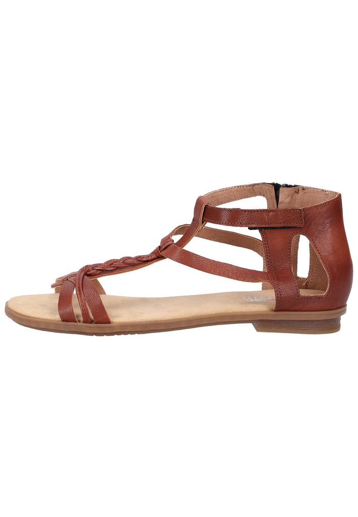 Rieker Sandalen Glattleder Braun - surf4shoes