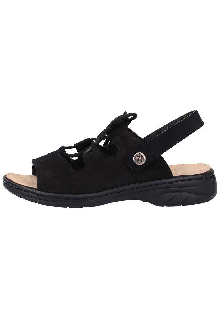 Rieker Sandalen Leder Schwarz - surf4shoes