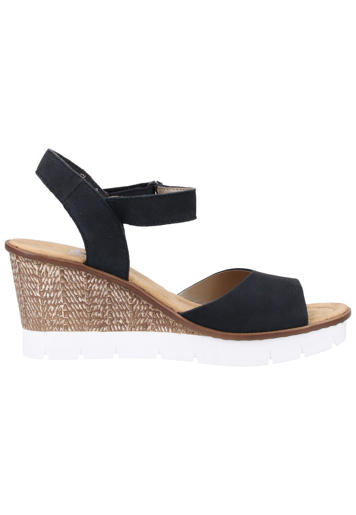 Rieker Sandalen Lederimitat Pazifik - surf4shoes