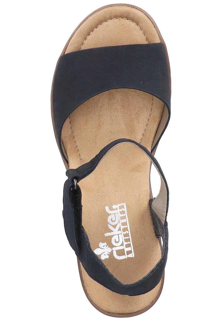 Rieker Sandalen Lederimitat Pazifik - surf4shoes