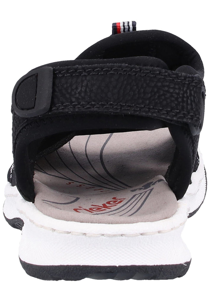 Rieker Wanderschuhe Lederimitat Schwarz - surf4shoes