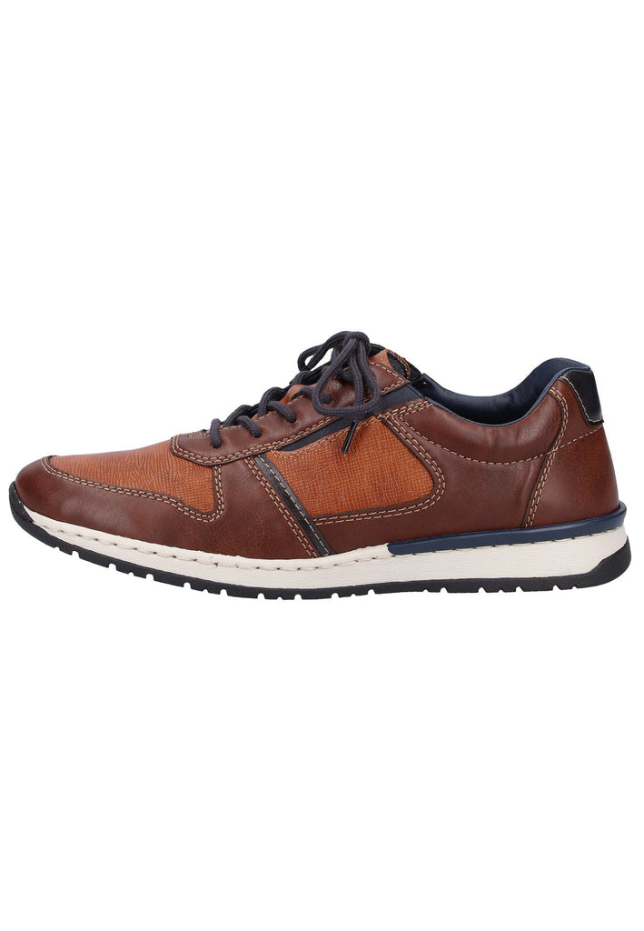 Rieker Sneaker Lederimitat Kastanie - surf4shoes
