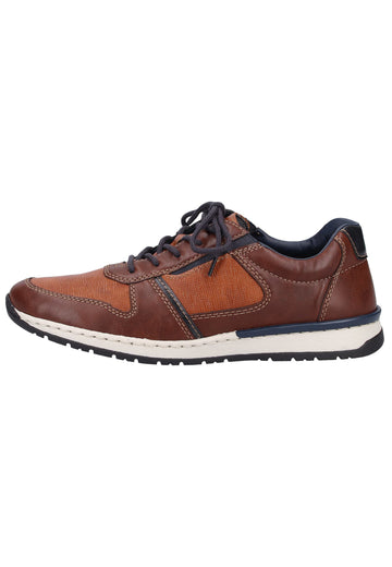 Rieker Sneaker Lederimitat Kastanie - surf4shoes