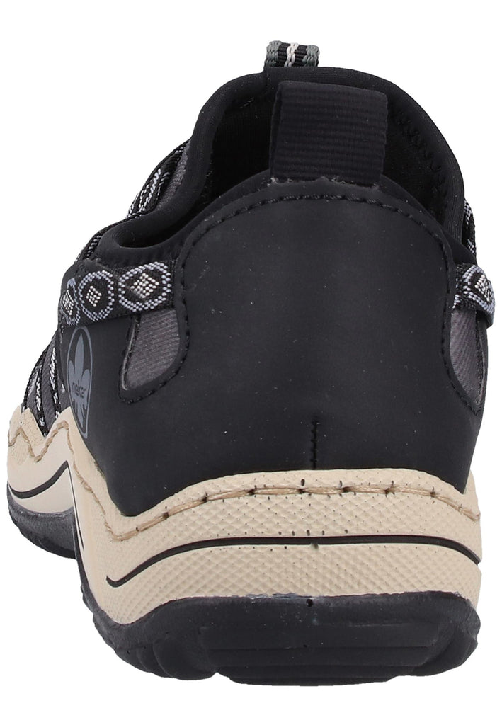 Rieker Wanderschuhe Textil Schwarz - surf4shoes