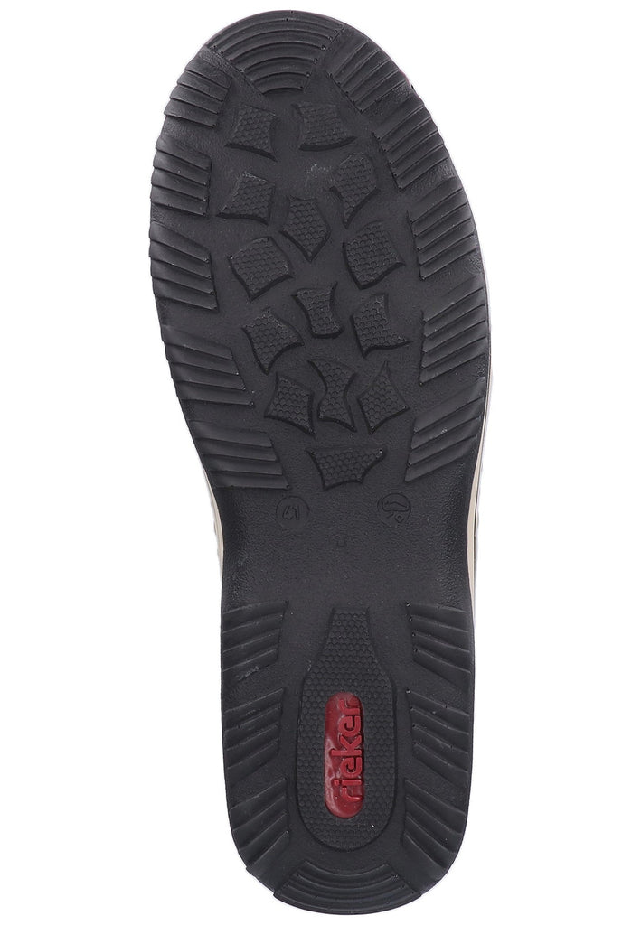 Rieker Wanderschuhe Lederimitat Rot - surf4shoes