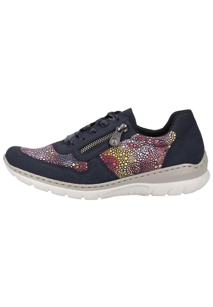 Rieker Sneaker Lederimitat Pazifik - surf4shoes