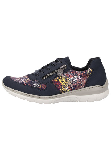 Rieker Sneaker Lederimitat Pazifik - surf4shoes