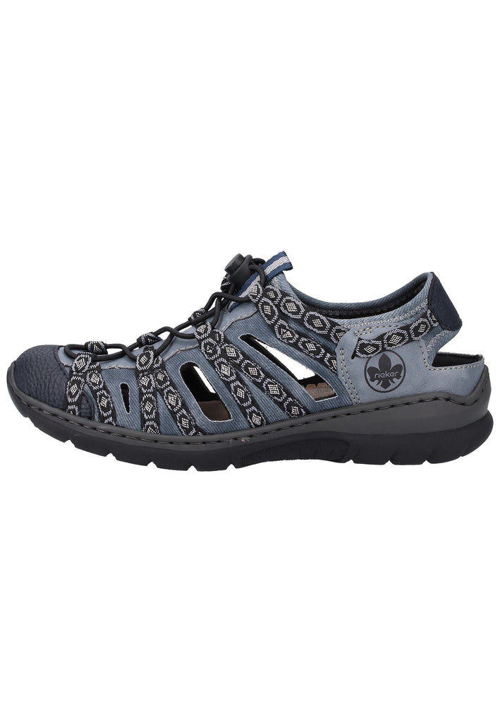 Rieker Wanderschuhe Lederimitat Pazifik - surf4shoes