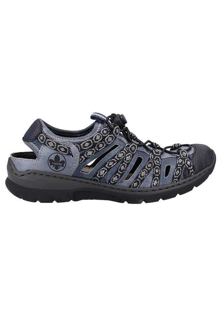 Rieker Wanderschuhe Lederimitat Pazifik - surf4shoes