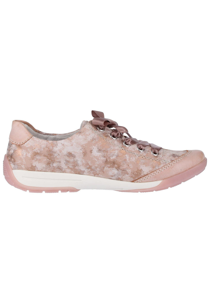 Rieker Halbschuhe Lederimitat Rosa - surf4shoes