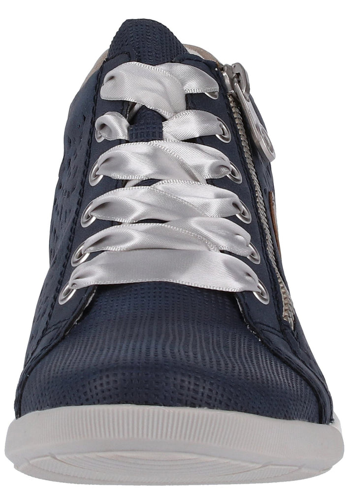 Rieker Halbschuhe Lederimitat Dunkelblau - surf4shoes