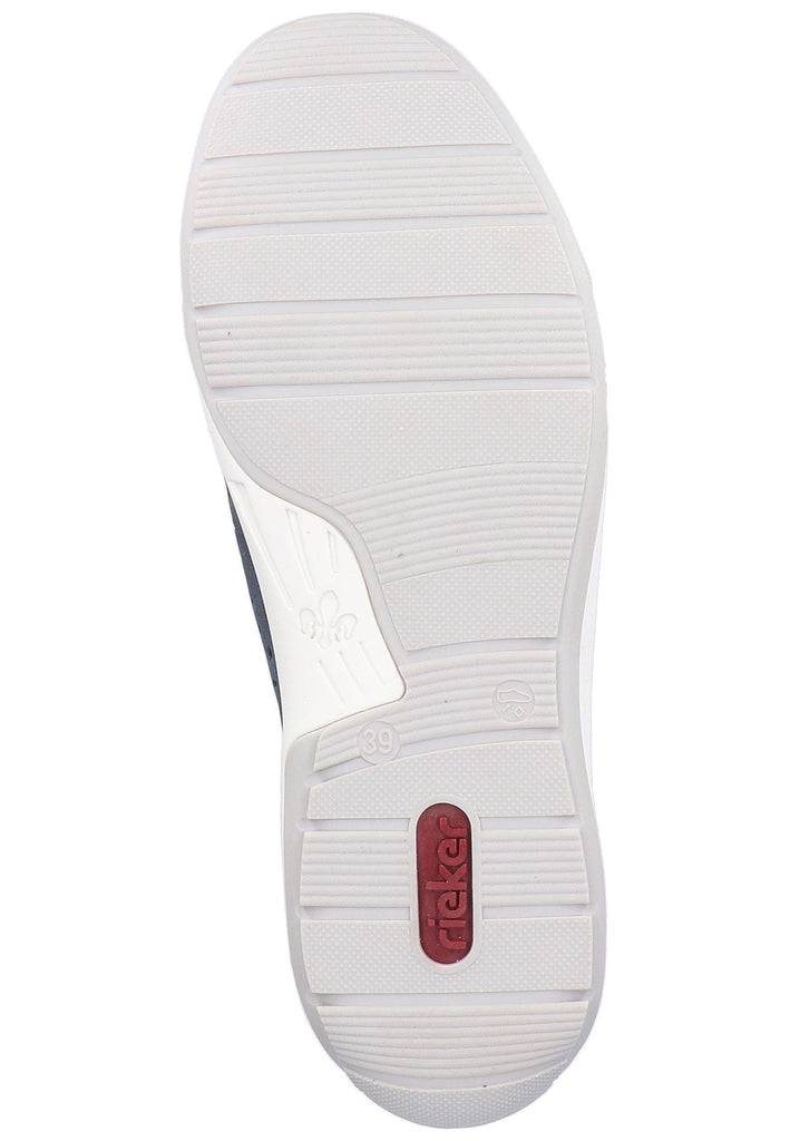 Rieker Halbschuhe Lederimitat Dunkelblau - surf4shoes