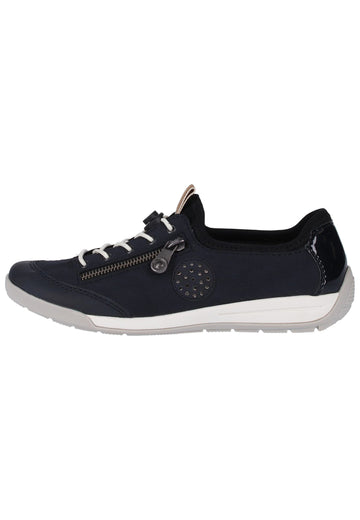 Rieker Sneaker Lederimitat Dunkelblau - surf4shoes