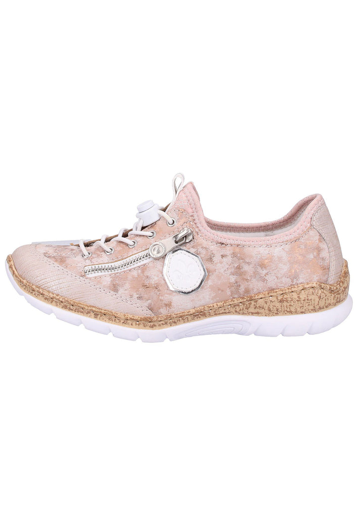Rieker Sneaker Lederimitat Hellrosa - surf4shoes