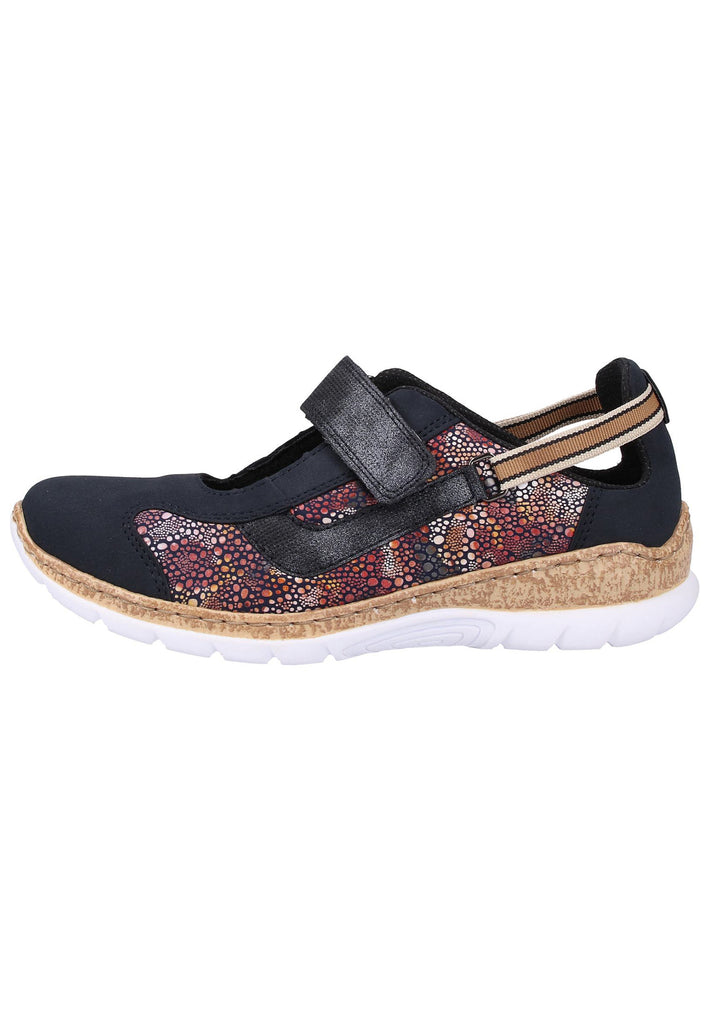 Rieker Halbschuhe Lederimitat Pazifik - surf4shoes