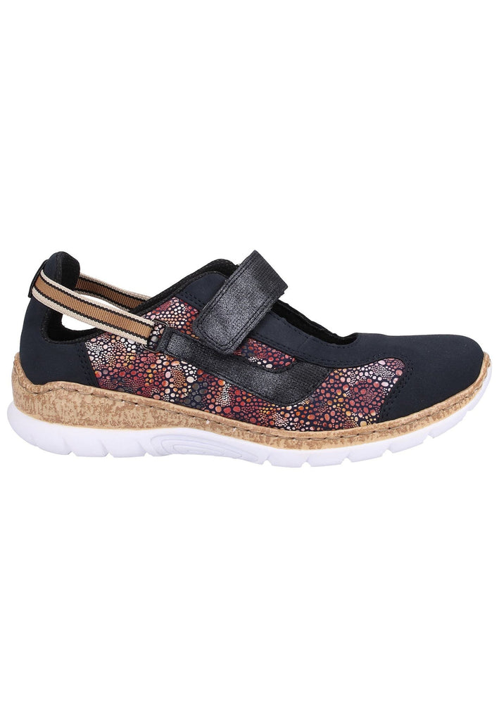 Rieker Halbschuhe Lederimitat Pazifik - surf4shoes