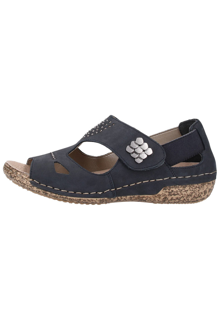 Rieker Sandalen Glattleder Ozean - surf4shoes