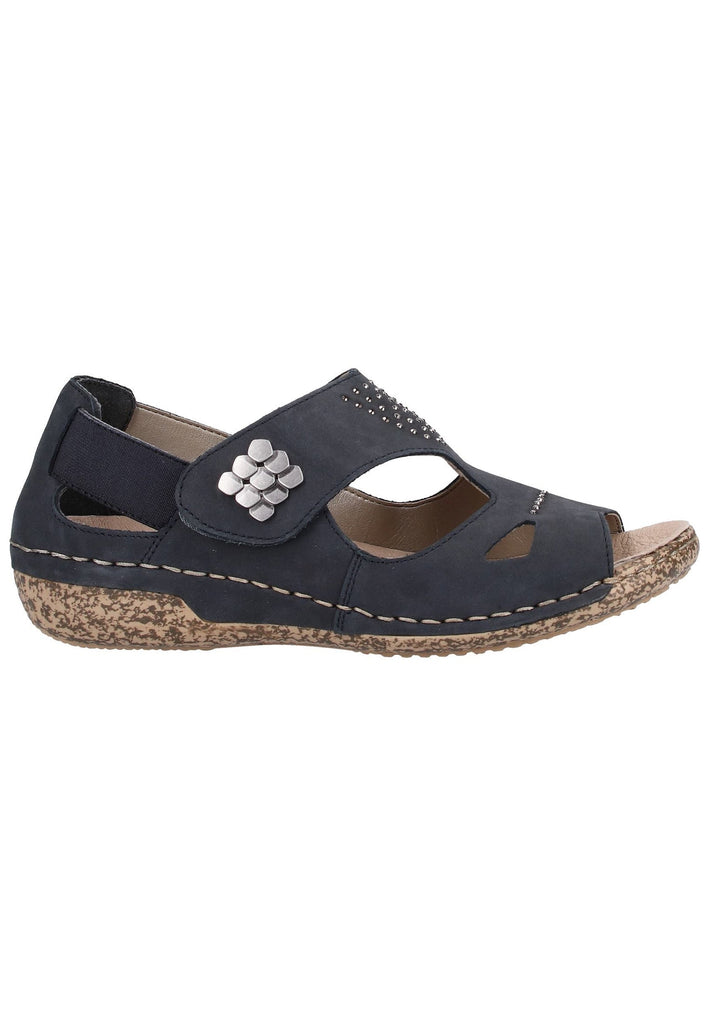 Rieker Sandalen Glattleder Ozean - surf4shoes