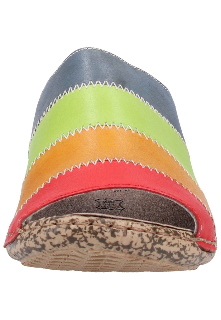 Rieker Pantoletten Glattleder Multicolor - surf4shoes