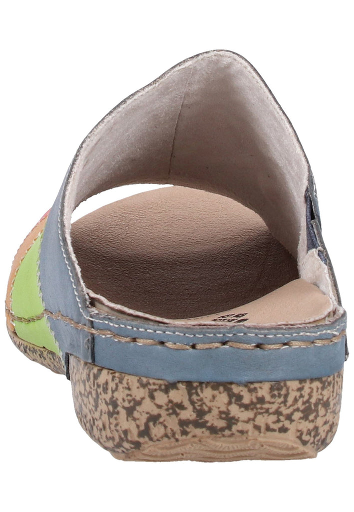 Rieker Pantoletten Glattleder Multicolor - surf4shoes