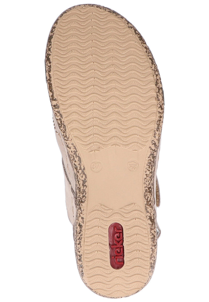 Rieker Sandalen Nubukleder Grau - surf4shoes