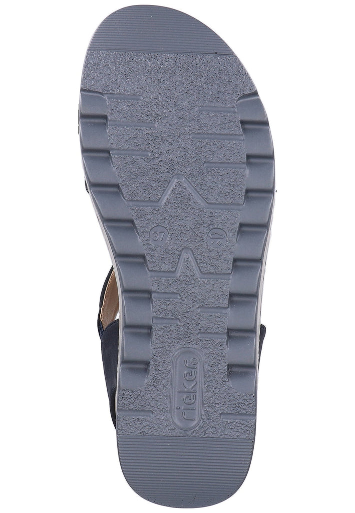 Rieker Sandalen Lederimitat Pazifik - surf4shoes