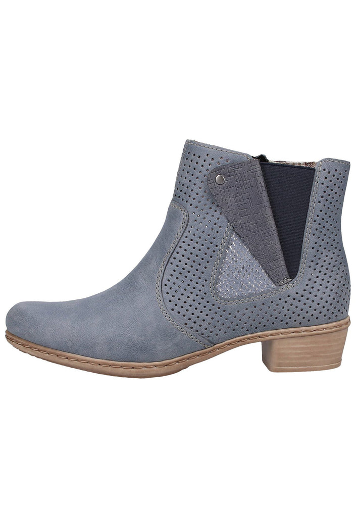 Rieker Stiefelette Lederimitat Jeans - surf4shoes