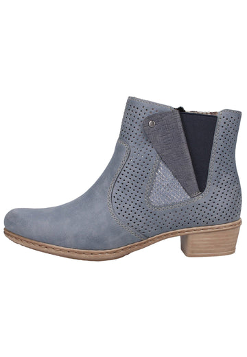 Rieker Stiefelette Lederimitat Jeans - surf4shoes