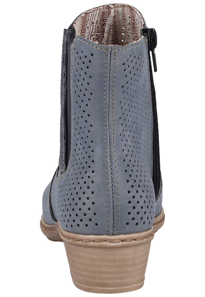 Rieker Stiefelette Lederimitat Jeans - surf4shoes