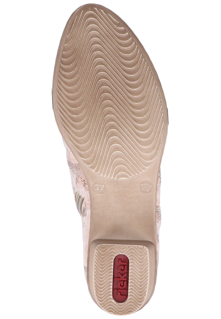 Rieker Stiefelette Lederimitat Rosa - surf4shoes