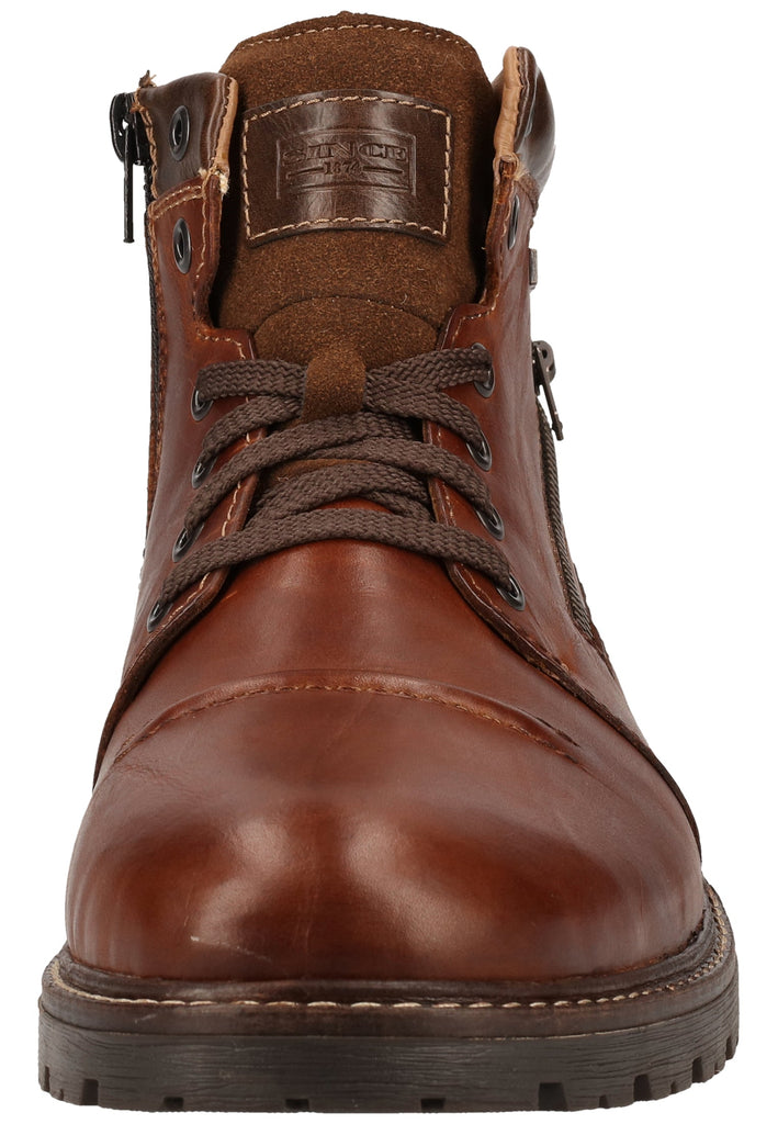 Rieker Stiefelette Glattleder Braun Warmfutter - surf4shoes