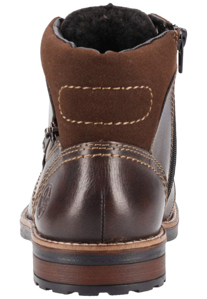 Rieker Stiefelette Leder/Textil Braun Warmfutter - surf4shoes