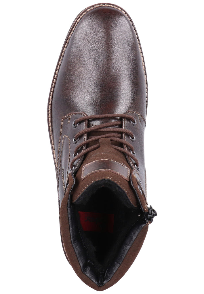 Rieker Stiefelette Leder/Textil Braun Warmfutter - surf4shoes