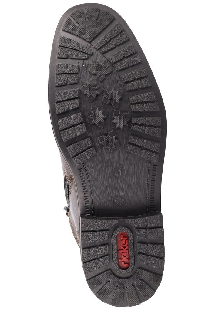 Rieker Stiefelette Leder/Textil Braun Warmfutter - surf4shoes