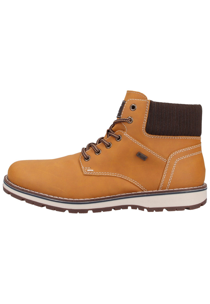 Rieker Stiefelette Lederimitat Gelb/Braun - surf4shoes