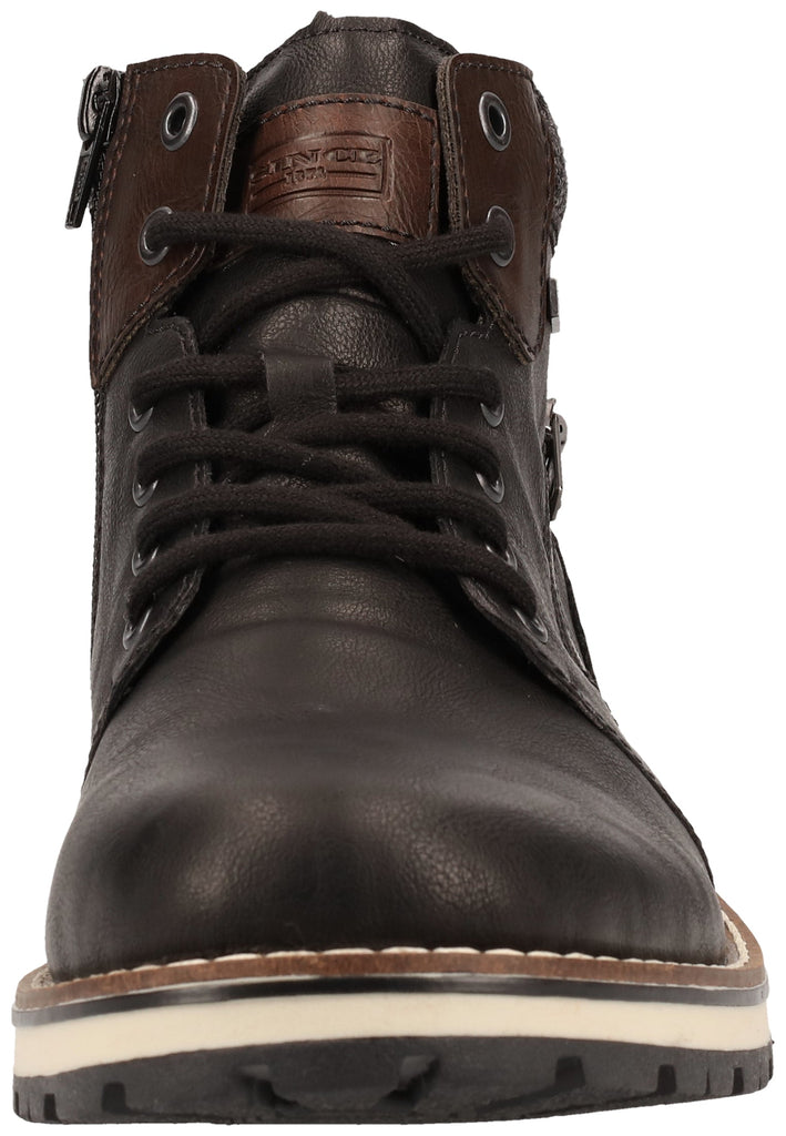 Rieker Stiefelette Lederimitat Schwarz Warmfutter - surf4shoes