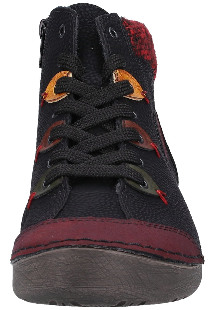 Rieker Halbschuhe Lederimitat Bordeaux Warmfutter - surf4shoes