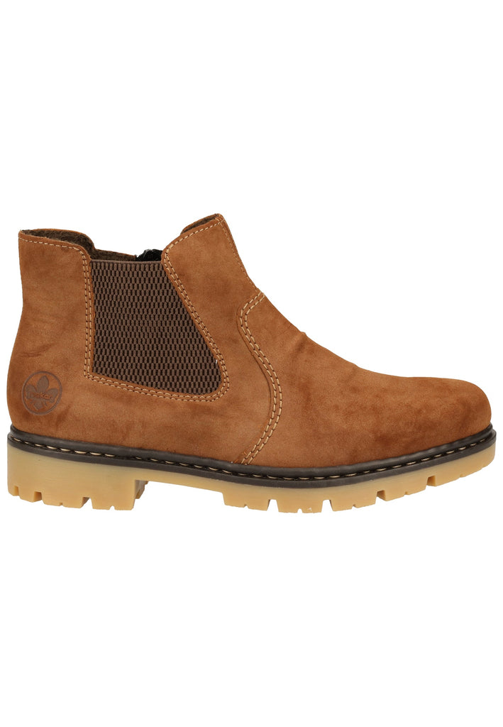 Rieker Stiefelette Lederimitat/Textil Braun - surf4shoes