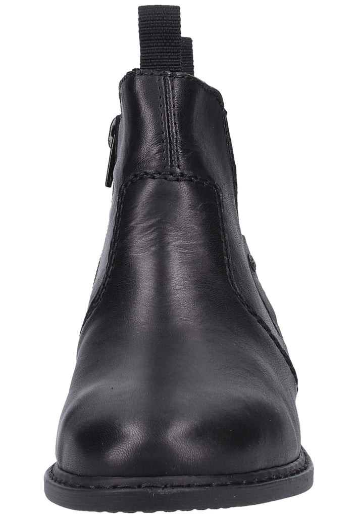 Rieker Stiefelette Glattleder Schwarz - surf4shoes