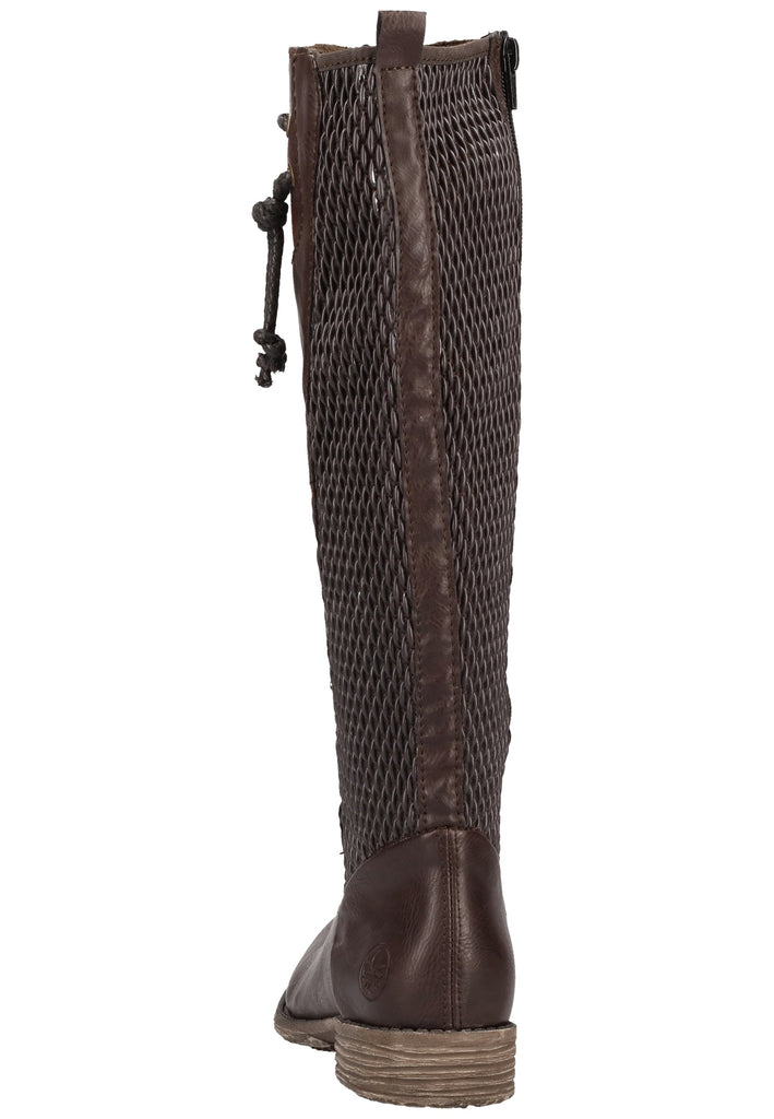 Rieker Stiefel Lederimitat/Textil Braun Warmfutter - surf4shoes