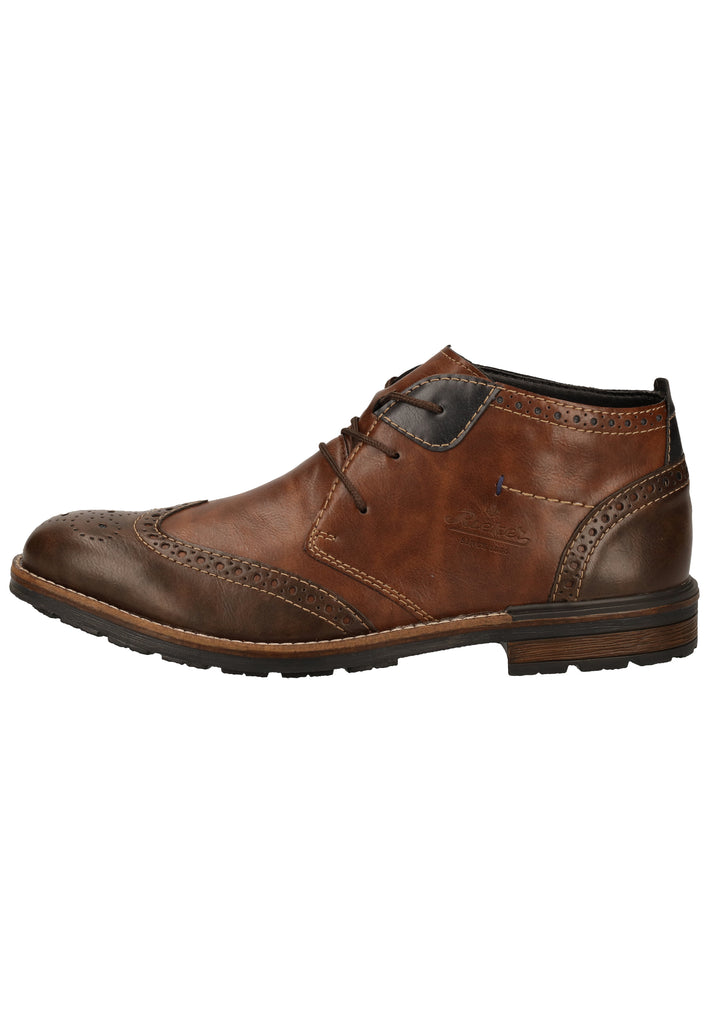 Rieker Halbschuhe Lederimitat Braun - surf4shoes