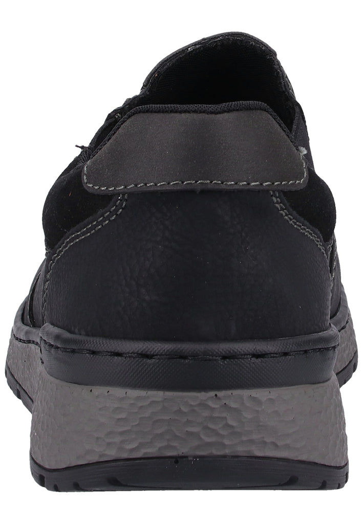 Rieker Slipper Lederimitat Schwarz - surf4shoes