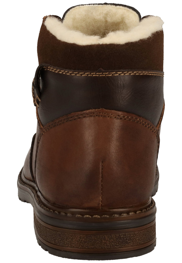 Rieker Stiefelette Glattleder Mahagony Warmfutter - surf4shoes