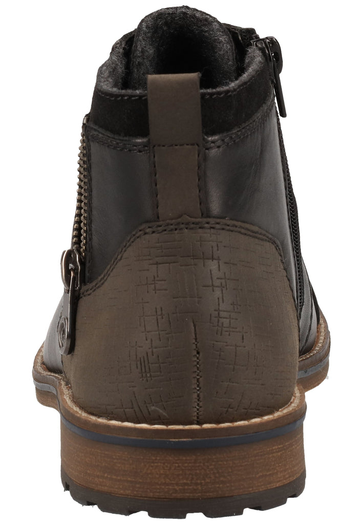 Rieker Stiefelette Glattleder Schwarz Warmfutter - surf4shoes
