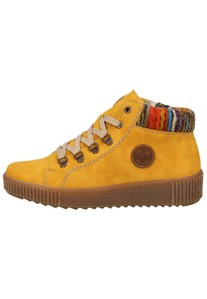 Rieker Sneaker Lederimitat Gelb Warmfutter - surf4shoes