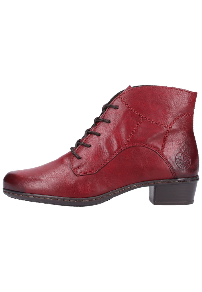 Rieker Stiefelette Lederimitat Wine - surf4shoes