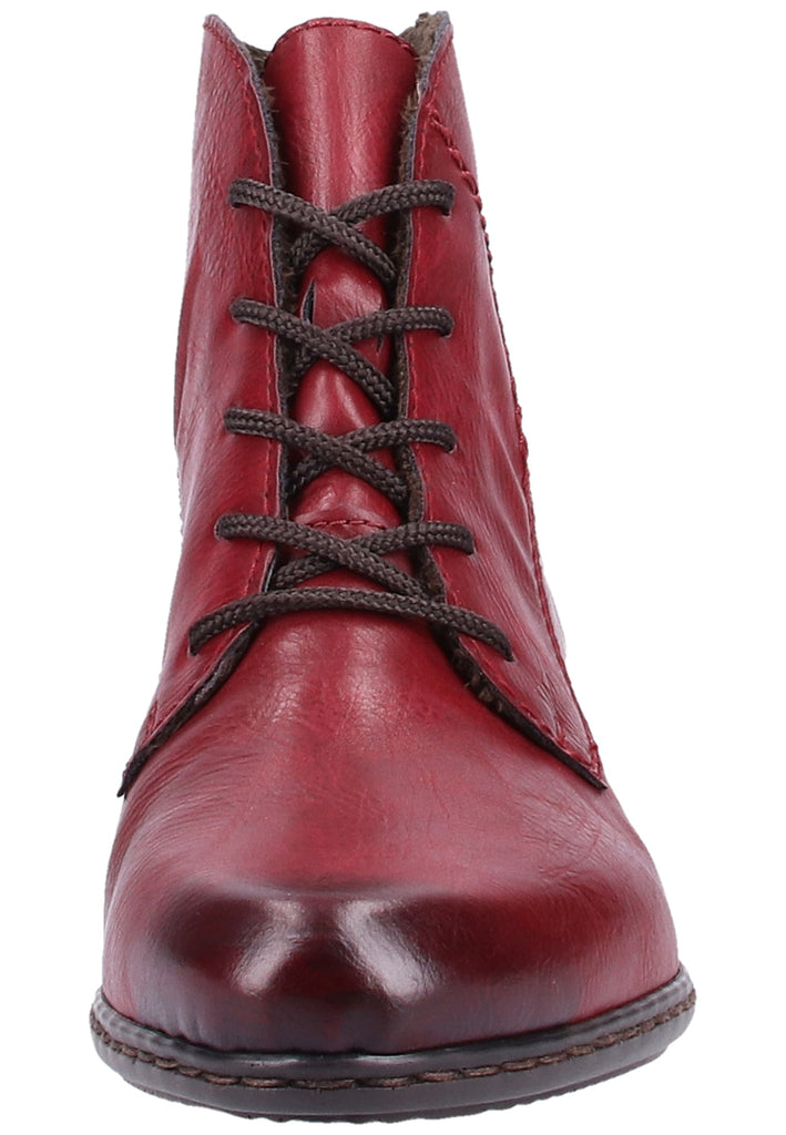 Rieker Stiefelette Lederimitat Wine - surf4shoes
