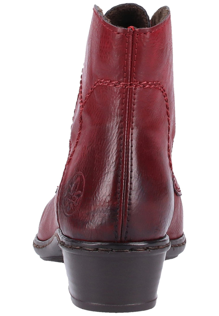 Rieker Stiefelette Lederimitat Wine - surf4shoes