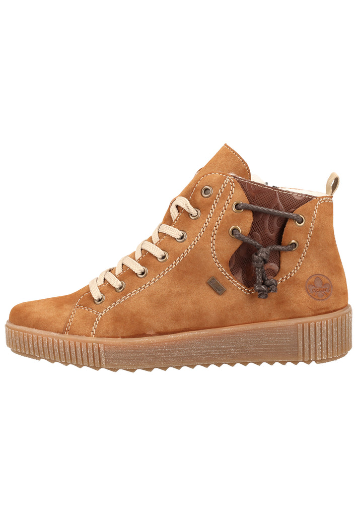 Rieker Sneaker Lederimitat Braun Warmfutter - surf4shoes